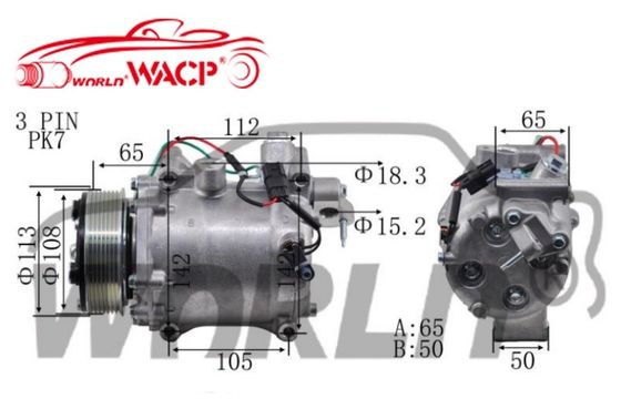 Compresseur d'air de voiture de haute qualité 8643296 Pour Honda CRV Pour Crosstour Pour Civic RE4 2.4 WXHD013