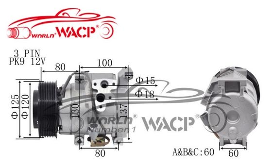 Compresseur automatique du climatiseur 10S15C pour Toyota LandCruiser 883206A250/4471908870