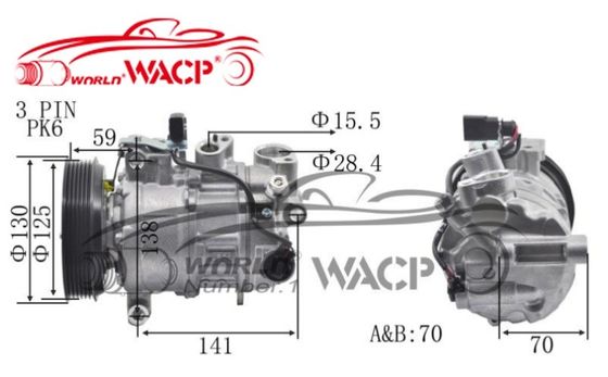 4GD820803M 4GD260805E Compresseur d'air automatique Pour Audi A6/Q7 Pour VW 2.5/3.0 C7PA WXAD033