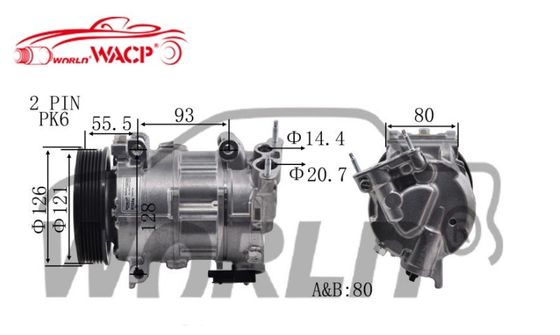 RC, c'est le numéro.600.409 Compresseur de climatisation Voiture 81619066012 Pour 6SEL16C PEUGEOT C4 LOUNGE 2012 WXPG006