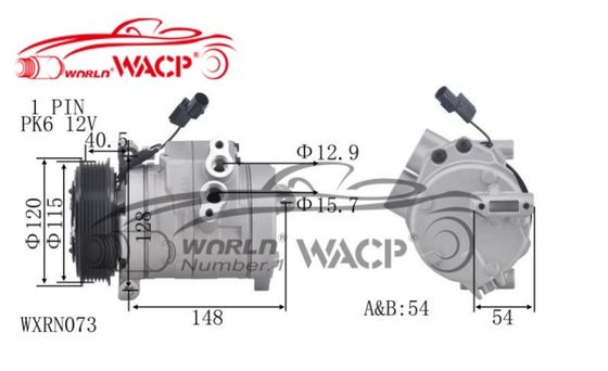 Compresseur de climatisation F500SC8AA01 21700811101210 Pour Lada Priora 1.6 WXRN073