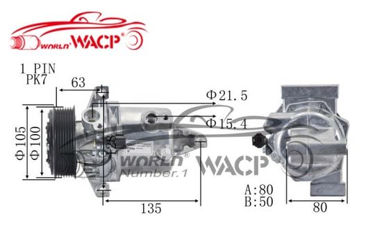 926003RJ1A 926001KA3A 926001HC2D Compresseur de climatisation automatique 12V Pour Nissan Versa Juke WXNS028