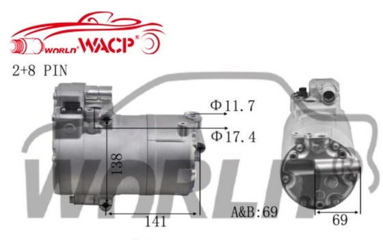64526998210 Compresseur à courant alternatif pour voiture électrique BMW 2/3/5/7/I3/I8 Mini Countryman WXHB019A