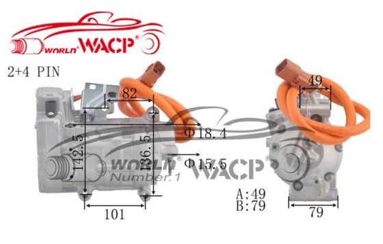 SHS27M4230 Compresseur de climatiseur automobile pour Honda Convient pour Vezel GP5 1.5 Hybrid WXHB060