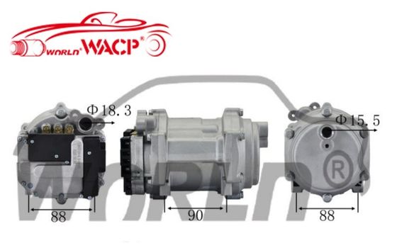 Compresseur électrique universel à courant alternatif pour WXHB055 Parties de climatiseur automobile WXHB055
